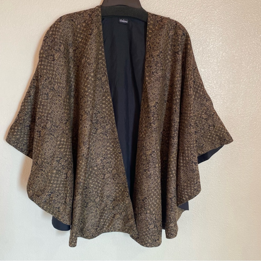 NT Tolani Cape Kimono shawl brown